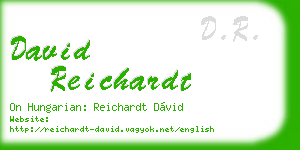 david reichardt business card
