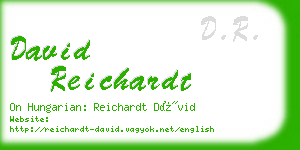 david reichardt business card